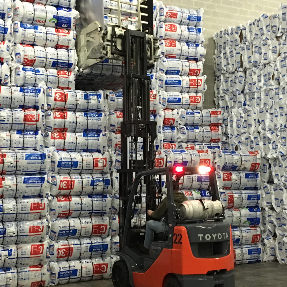 fork lift inventory moving at appalachian insulation supply inc