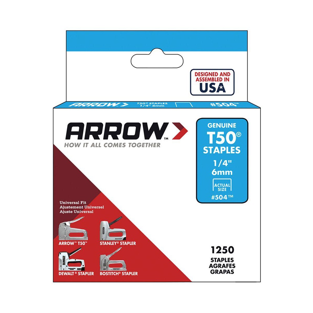 arrow t50 1/4" staples for sale at appalachian insulation supply
